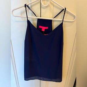 Lilly Pulitzer “True Navy Dusk Top” New With Tags, Women’s Small. Racerback tank
